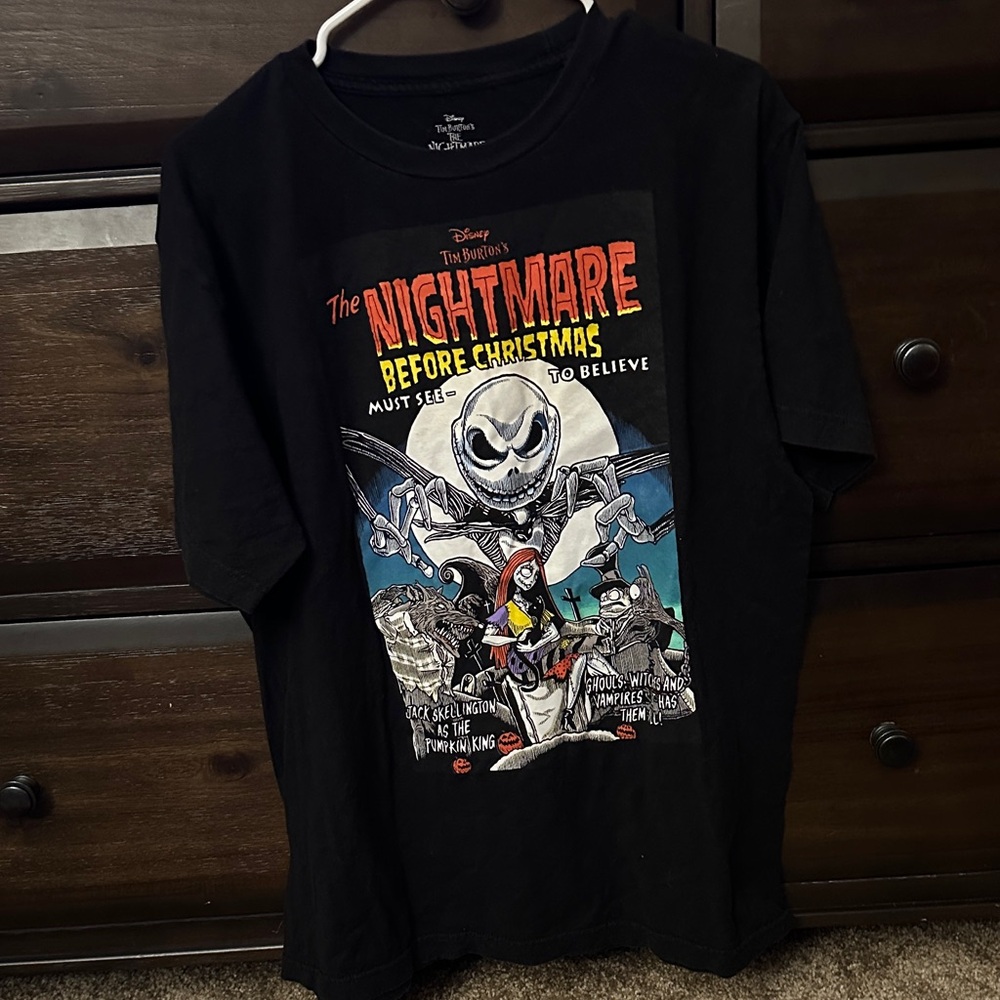 Disney The Nightmare Before Christmas Black Graphic Tee